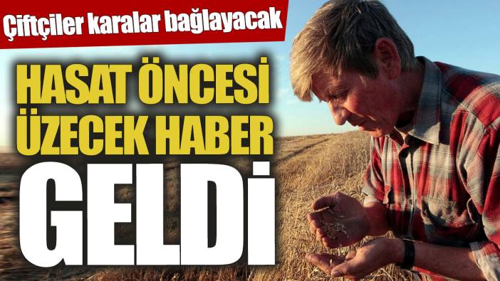 Çiftçiler karalar bağlayacak! Hasat öncesi üzecek haber geldi