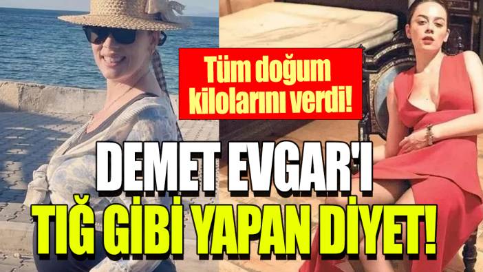 Demet Evgar'ı tığ gibi yapan diyet: Tüm doğum kilolarını verdi!