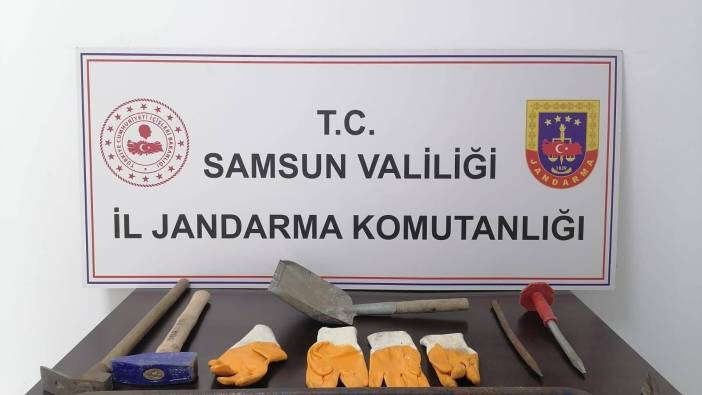 Samsun'da kaçak kazı yapanlar suçüstü yakalandı