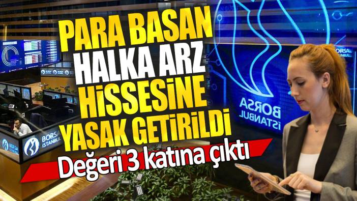 Para basan halka arz hissesine yasak getirildi: Değeri 3 katına çıktı