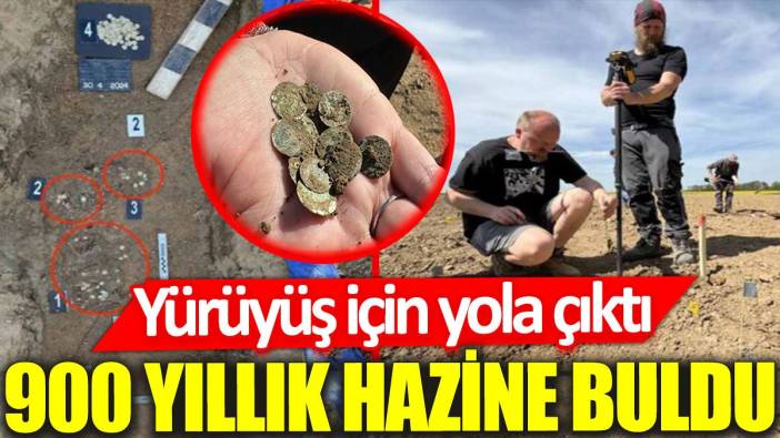 Yürüyüş için yola çıktı, 900 yıllık hazine buldu