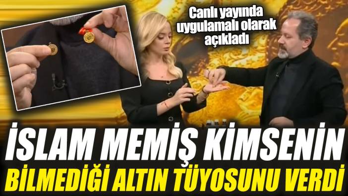 İslam Memiş kimsenin bilmediği altın tüyosunu verdi! Canlı yayında uygulamalı olarak açıkladı