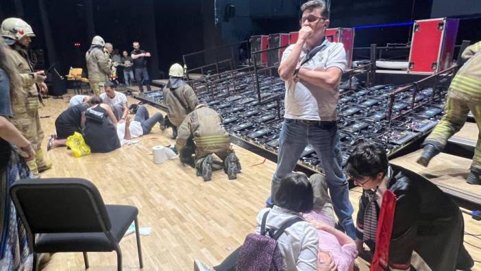 Cemal Reşit Rey Konser Salonu'nda dijital ekran devrildi: Yaralılar var