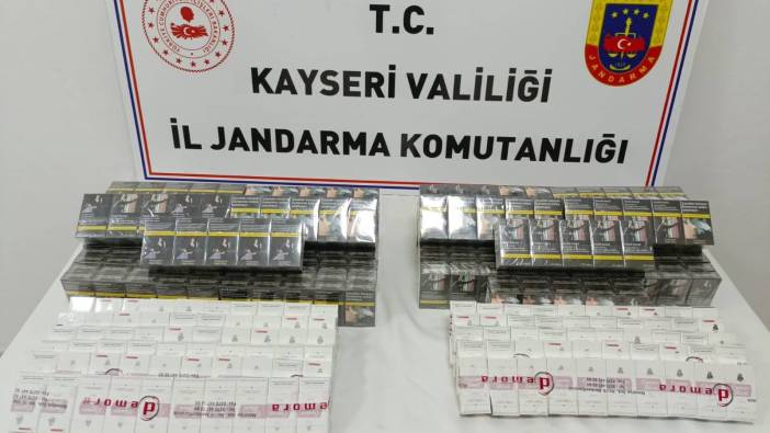 Kayseri'de kaçak sigara operasyonu