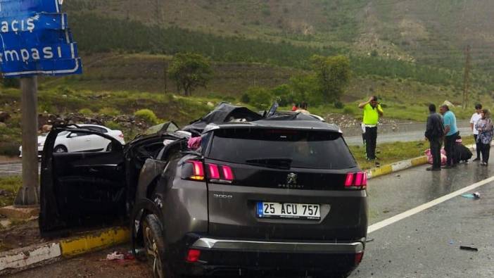 Erzincan-Sivas kara yolunda trafik kazası: 1 ölü, 2 yaralı