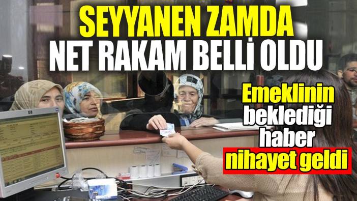 Seyyanen zamda net rakam belli oldu: Emeklinin beklediği haber nihayet geldi