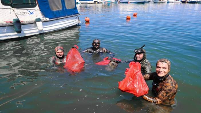 Aliağa’da deniz dibi temizlendi