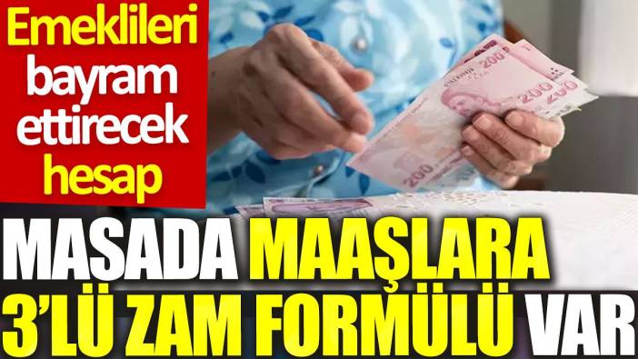 Emeklilere bayram ettirecek hesap: Masada maaşlara 3’lü zam formülü var