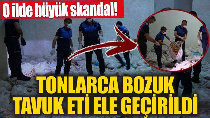 O ilde büyük skandal! Tonlarca bozuk tavuk eti ele geçirildi