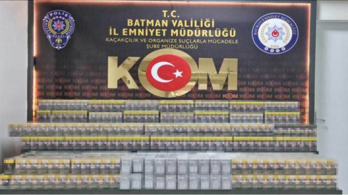 Batman’da kaçak sigara operasyonu