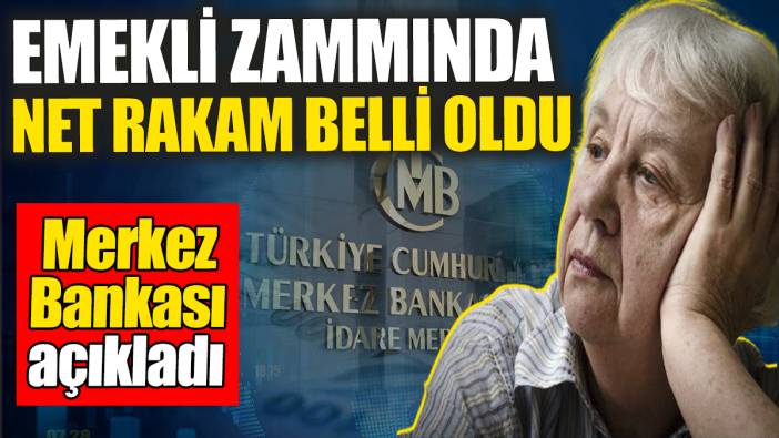 Merkez Bankası açıkladı: Emekli zammında net rakam ortaya çıktı