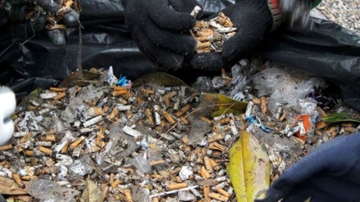 Sigara izmaritleri en yaygın zararlı atık
