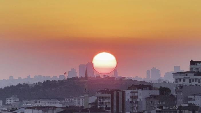 İstanbul’da harika gün batımı manzarası büyüledi