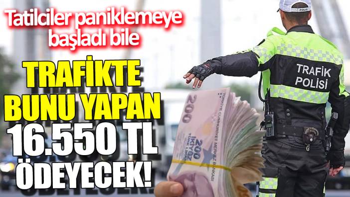 Trafikte bunu yapan 16 bin 550 TL ödeyecek! Tatilciler paniklemeye başladı bile