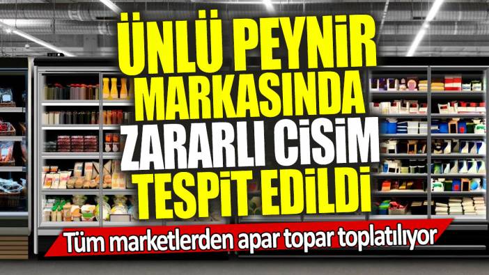 Ünlü peynir markasında zararlı cisim tespit edildi: Tüm marketlerden apar topar toplatılıyor