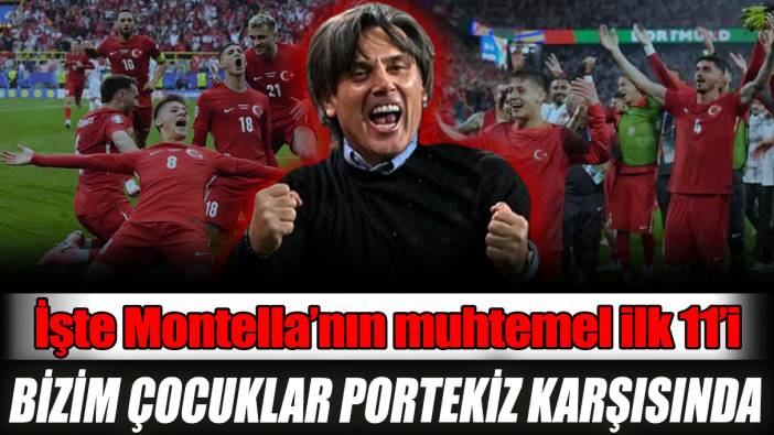 Bizim çocuklar Portekiz karşısında! İşte Montella’nın muhtemel ilk 11’i