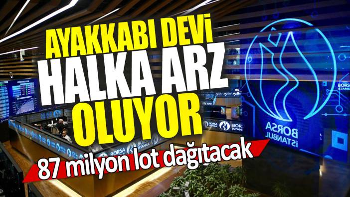 Ayakkabı devi halka arz oluyor: 87 milyon lot dağıtacak