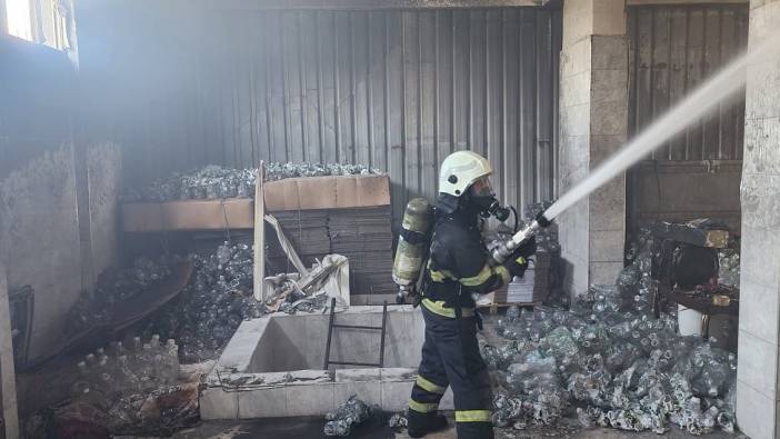 Hatay'da iş yeri yangını