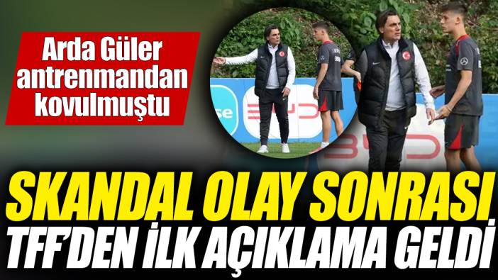 Arda Güler antrenmandan kovulmuştu! Skandal olay sonrası TFF’den ilk açıklama geldi