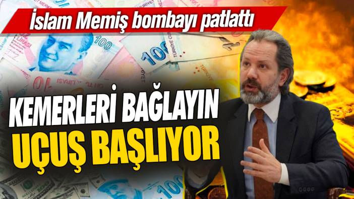 İslam Memiş bombayı patlattı: Kemerleri bağlayın uçuş başlıyor