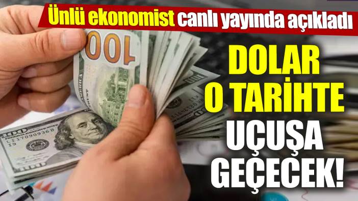 Dolar o tarihte uçuşa geçecek! Ünlü ekonomist canlı yayında açıkladı