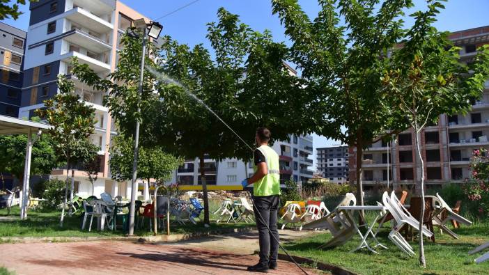 İncirliova Belediyesi'nden haşerelere karşı yoğun mücadele