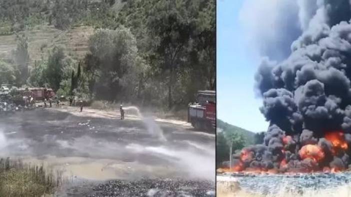 Amasya'da soğuk hava deposunda yangın