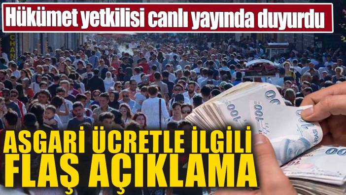 Son dakika... Hükümetten asgari ücretle ilgili flaş açıklama