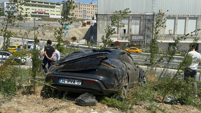 Beylikdüzü'nde otomobil takla attı