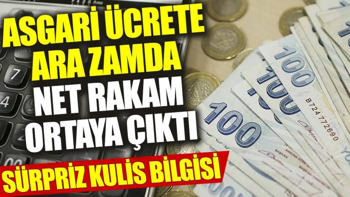Asgari ücrete ara zamda net rakam ortaya çıktı  Sürprizi kulis bilgisi