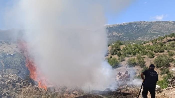 Tunceli'de 3 farklı alanda yangın