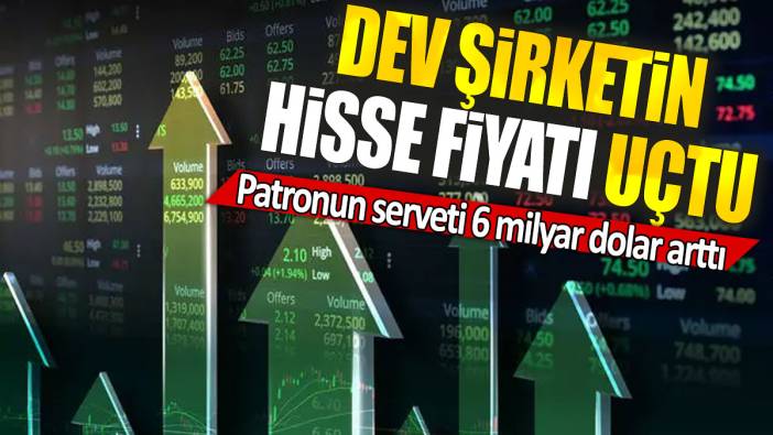 Dev şirketin hisse fiyatı uçtu: Patronun serveti 6 milyar dolar arttı
