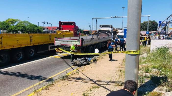 Düzce'de motosiklet tırın altında girdi: 1 ölü 1 yaralı