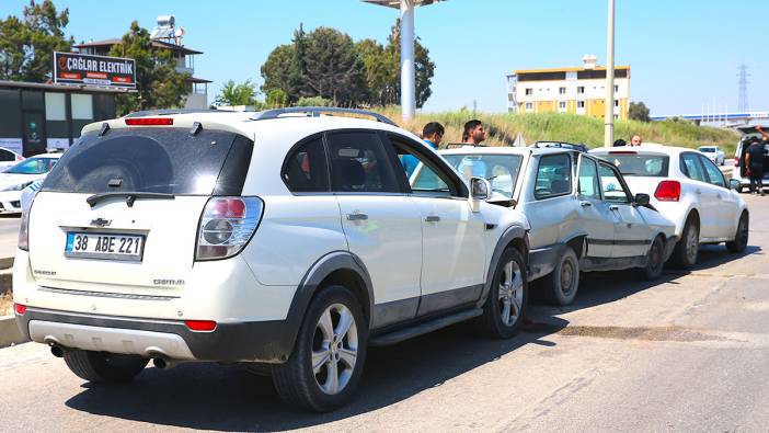 Hatay'da zincirleme kaza ucuz atlatıldı