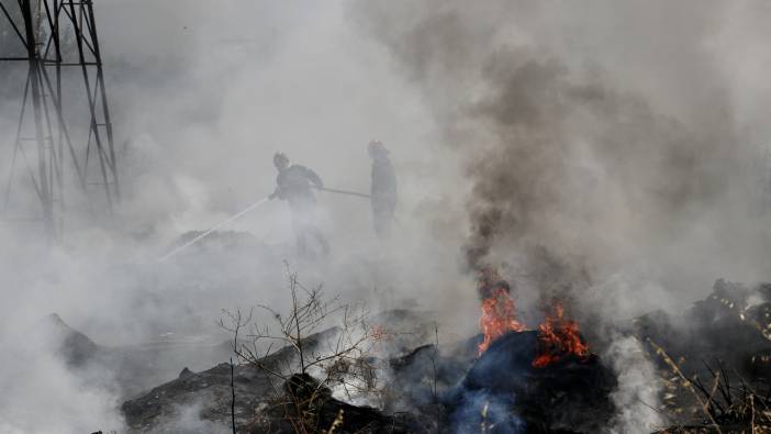 Sakarya'da atık alanında yangın