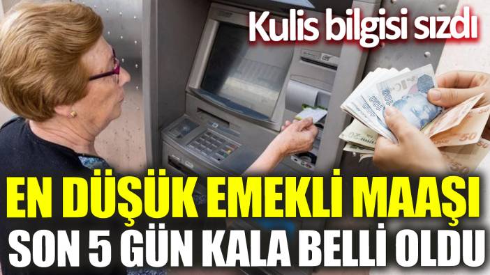 En düşük emekli maaşı son 5 gün kala belli oldu! Kulis bilgisi sızdı