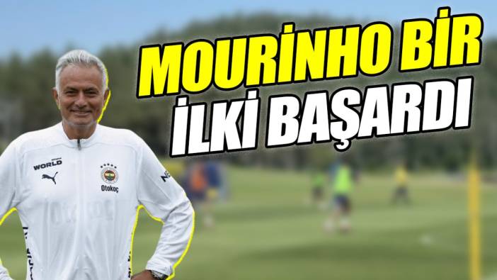 Mourinho bir ilki başardı