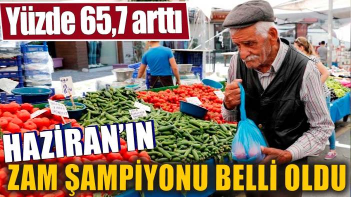 Haziran'ın zam şampiyonu belli oldu