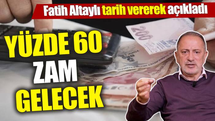 Fatih Altaylı tarih vererek açıkladı ‘Yüzde 60 zam gelecek’