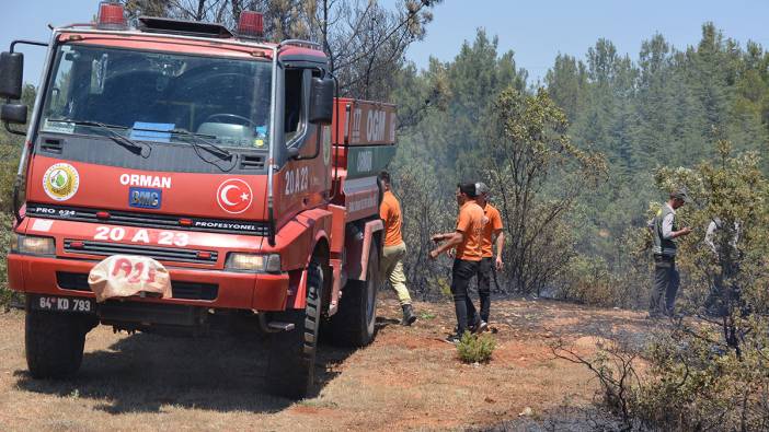 Uşak'ta orman yangını söndürüldü