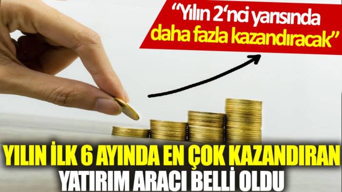 Yılın ilk 6 ayında en çok kazandıran yatırım aracı belli oldu: Daha da fazla kazandıracak