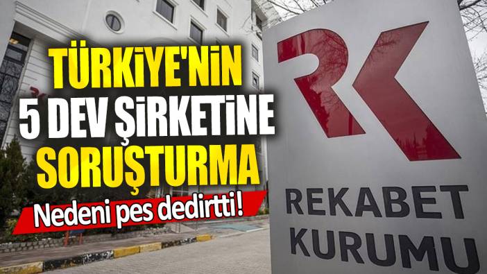 Türkiye'nin 5 dev şirketine soruşturma: Nedeni pes dedirtti!