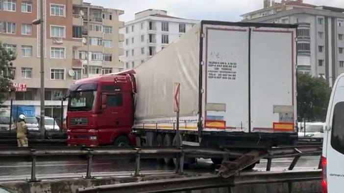 İstanbul'da TIR kaydı: Ulaşım aksadı