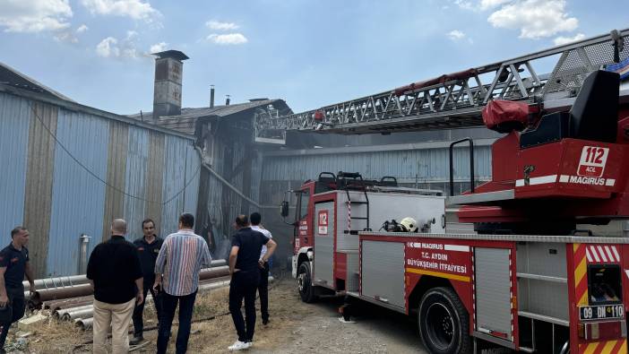 Aydın'da fabrika yemekhanesinde yangın paniği