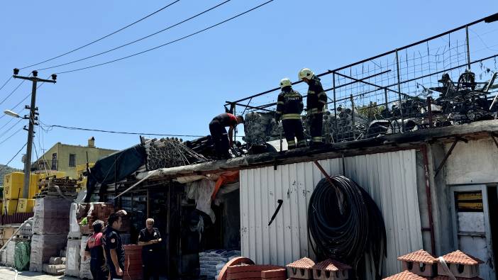 Muğla'da iş yerinde korkutan yangın