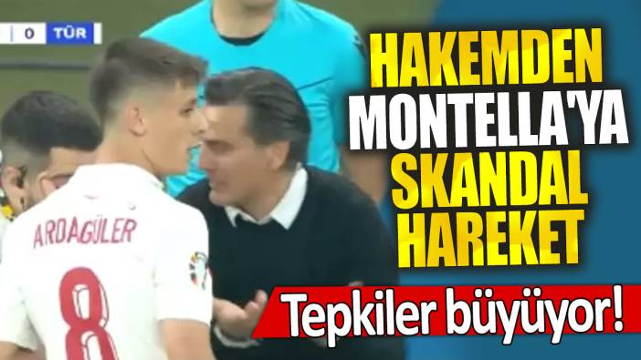 Hakemden Montella'ya skandal hareket: Tepkiler büyüyor!