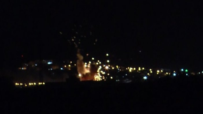 Hatay'da mühimmat deposundaki patlama