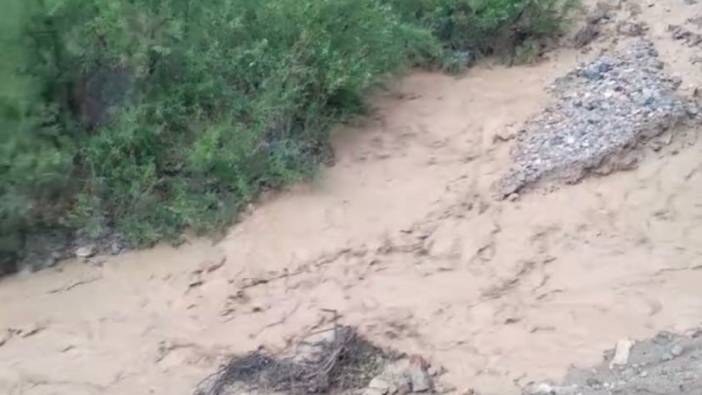 Elazığ’da sağanak yağış etkili oldu: Dereler taştı