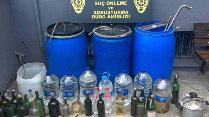 174 litre sahte alkol ele geçirildi