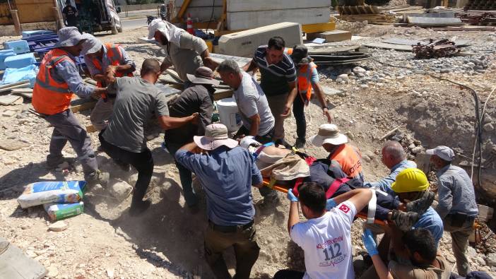 Adıyaman'da inşaat işçisi yüksekten düştü